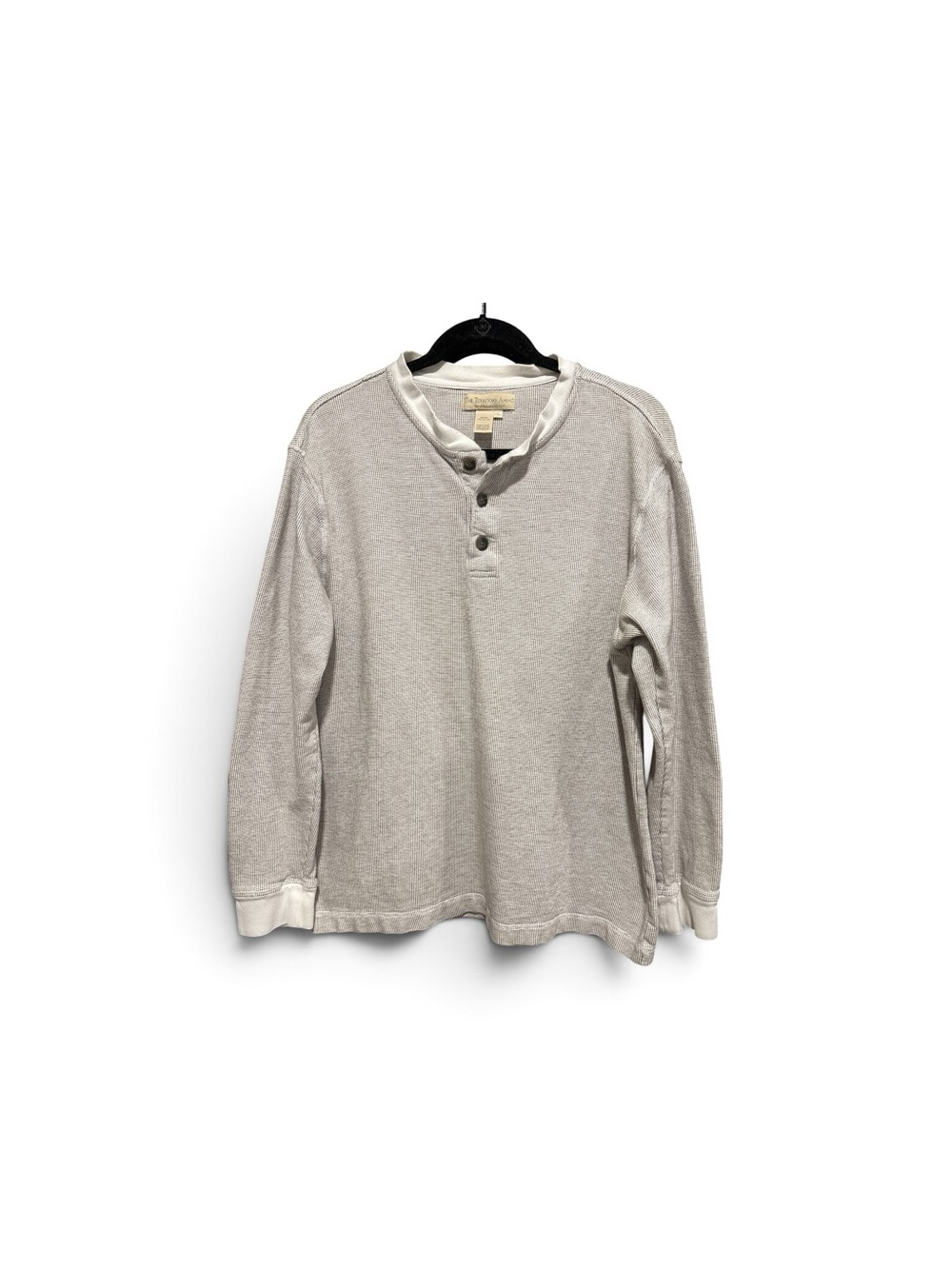 The Territory Ahead Long Sleeve Henley in Light Gray